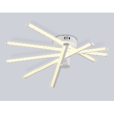 Потолочный светодиодный светильник Ambrella light FL6221 WH белый 70W 3000K-6400K 605*605*170 (ПДУ ИК)