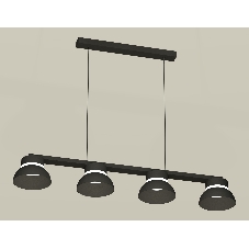 Светильник Ambrella light XB9152100/4 SBK/FR черный песок/белый матовый GX53 (C9152, N8141)