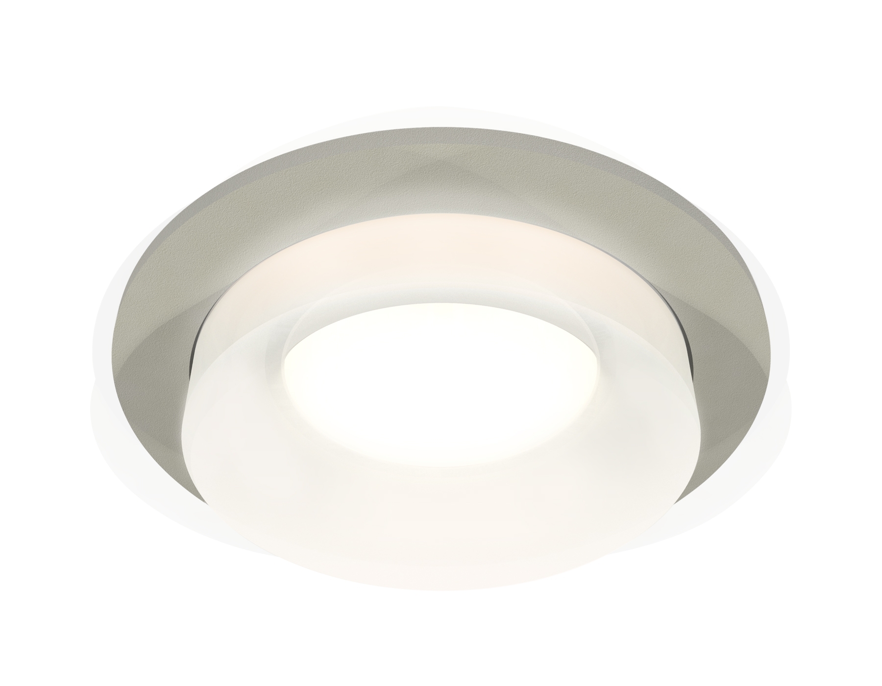 Комплект встраиваемого светильника Ambrella light XC7623041 SGR/FR серый песок/белый матовый MR16 GU5.3 (C7623, N7165)