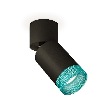 Светильник Ambrella Light XM6313063 SBK/BK/BL черный песок/черный/голубой MR16 GU5.3 (A2221, C6313, N6153)