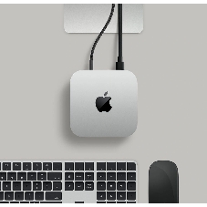 Компьютер Apple Mac Mini 2024 MU9E3LL/A серебристый M4 10C CPU 10C GPU/16Gb/512Gb SSD/рекоменд.переходник 1979059 (A3238 США)