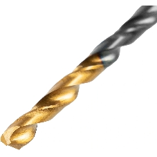Сверло по металлу Denzel 3 мм, HSS-Tin, Golden Tip, 10 шт.