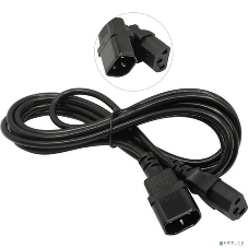 Кабель монитор-компьютер (UPS->уст-во) ExeGate Power EC-3P (С13->С14) VDE-250V-3*0,5-CU, 6A, 3м