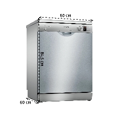 Посудомоечная машина Bosch SMS25AI05E, серебристый, 60 см, 12 компл., сушка конденсационная, 48 дБ, класс A++