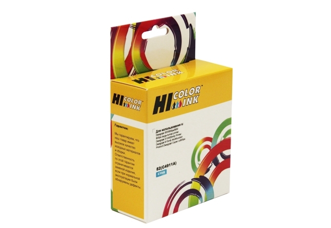 Картридж HP DJ 500/800, №82 (Hi-Black) C4911A, С      