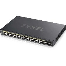 Коммутатор Zyxel GS1920-48HPv2 Hybrid Smart switch PoE+ Zyxel Nebula Flex, 44xGE PoE+, 4xCombo (SFP/RJ-45 PoE+), 2xSFP, budget PoE 375W, Standalone/cloud management