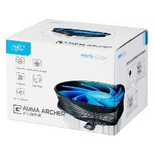 Кулер для процессора DEEPCOOL GAMMA ARCHER синий, 120 мм, алюминий, 1600 об/мин, 26.1 дБ, 3 pin, 95 Вт, 65.5 мм