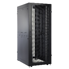 Шкаф серверныйЦМО! ПРОФ напольный 42U (800x1200) дверь перфорированная 2 шт., черный, в сборе (ШТК-СП-42.8.12-44АА-9005)
