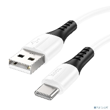 кабель USB Type-C/ HOCO HC-68582 X82/ 1m/ 3A/ Силикон/ White