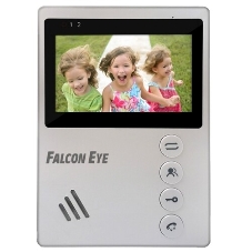 Видеодомофон Falcon Eye VISTA цветной, подключение 2-х вызывных панелей, без трубки (Hands Free), управление электрозамком, цвет корпуса: белый, нап