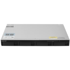 Сетевое хранилище SMB QNAP TS-464eU-8G NAS 4 HDD trays, rackmount 1U, 1 PSU. 4-core Intel Celeron N5105/N5095 2.0-2.9 GHz, 8 Gb RAM, 2x2.5GbE, 2xUSB 3.2 Gen 2 (10Gbps), 2xUSB 2.0, 1xHDMI, 2xM.2 PCIe Gen 3 x1 slots, W/o rail kit RAIL-B02