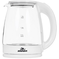 Чайник Добрыня DO-1254W белый, 1.8 л, 1.8кВт