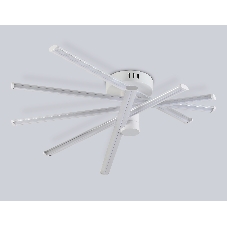 Потолочный светодиодный светильник Ambrella light FL6221 WH белый 70W 3000K-6400K 605*605*170 (ПДУ ИК)