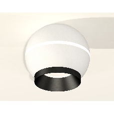 Светильник Ambrella Light XS1101011 SWH/PBK белый песок/черный полированный MR16 GU5.3 LED 3W 4200K (C1101, N7031)