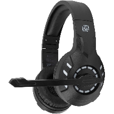 Гарнитура Oklick HS-L420G чёрный, беспроводная + проводная, Bluetooth, до 30 ч, подсветка