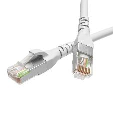 Патч-корд экранированный CAT5E F/UTP 4х2 LSZH белый 1м Патч-корд экранированный CAT5E F/UTP 4х2 LSZH белый 1м