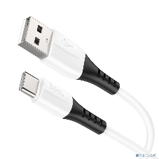 кабель USB Type-C/ HOCO HC-68582 X82/ 1m/ 3A/ Силикон/ White
