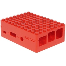 Корпус RA183 red для микрокомпьютера Raspberry Pi 3 ACD Red ABS Plastic Building Block case for Raspberry Pi 3