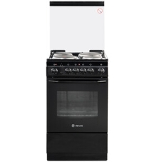 Плита электрическая De Luxe 5004.10э (кр)-001 черный, конфорок 4 шт, духовка 43 л, 50 см x 85 см x 50 см
