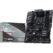 Материнская плата MSI B550 GAMING, AM4, AMD B550, 4xDDR4, 6xSATA, 2xM.2, 2xPCIe x16, 1xPCIe x1, 1xHDMI, 1xDisplayPort, 1x 1Gb LAN, 1xUSB 10Gbps Type-C, 1xUSB 10Gbps Type-A, 2xUSB 5Gbps Type-A, 4xUSB 2.0, 3x3.5 мм, 7.1, ATX