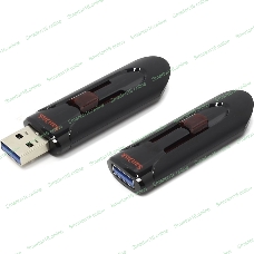 Флешка USB SanDisk CZ600 Cruzer Glide (SDCZ600-016G-G35), 16Gb, USB 3.0, R/W 100/30, черный/красный