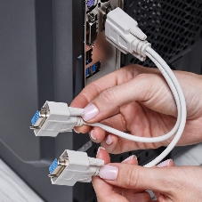 Переходник штекер Rexant VGA - 2 гнезда VGA, провод
