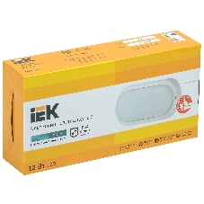 Светильник светодиодный ДПО 4012 12Вт 4000К IP54 овал бел. IEK LDPO0-4012-12-4000-K01