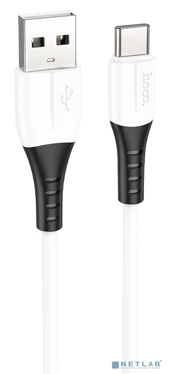 кабель USB Type-C/ HOCO HC-68582 X82/ 1m/ 3A/ Силикон/ White