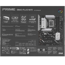Материнская плата ASUS PRIME B860-PLUS-CSM, LGA 1851, Intel B860, 4xDDR5, 4xSATA, 3xM.2, 1xPCIe 5.0 x16, 1xPCIe 4.0 x16, 1xHDMI, 1xDP, 1x2.5Gb LAN, 2xUSB 2.0, 1xUSB 3.2 Gen 1, 2xUSB 3.2 Gen 2, 1xUSB-C 3.2 Gen 2x2, 3x3.5 мм, 7.1, ATX