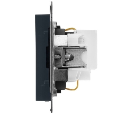 Механизм розетки 1-м СП AtlasDesign 16А IP20 с заземл. грифель