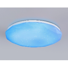 Светодиодный светильник RGB Ambrella light FZ418 WH белый IP20 66W 3000K-6500K+RGB D480*65 (ПДУ ИК)