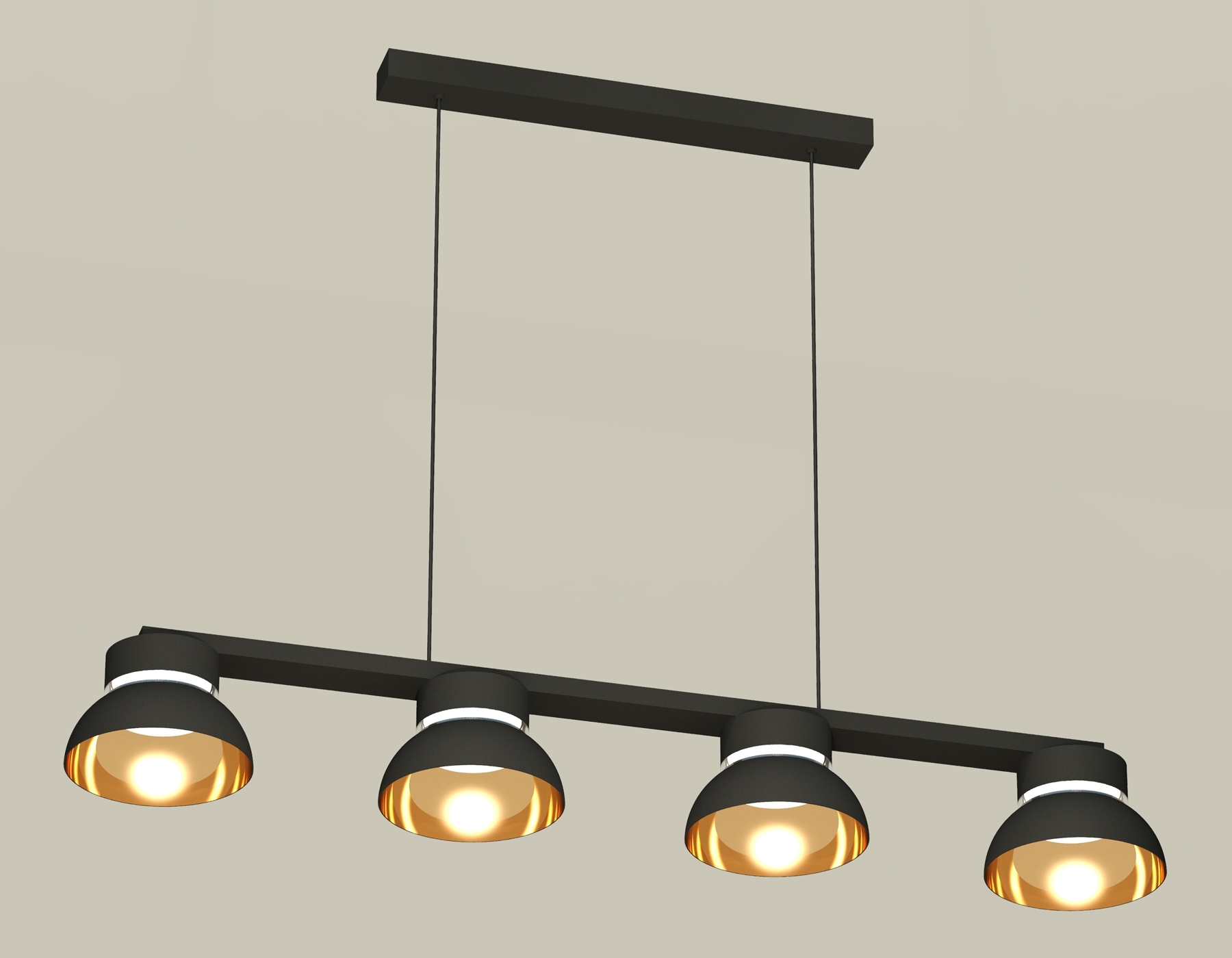 Светильник Ambrella light XB9152101/4 SBK/PYG/CL черный песок/золото желтое полированное/прозрачный GX53 (C9152, N8145)