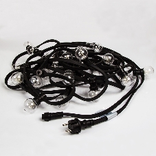 Гирлянда Neon-night LED Galaxy Bulb String 10м, черный каучук, 30 лампx6 LED белый, влагостойкая IP65