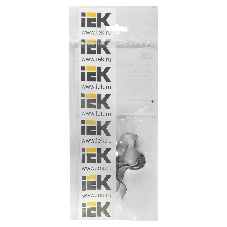 Скоба IEK CMAT11-19-010 двухлапковый 19мм оцинкованная сталь белый (упак.: 10 шт)