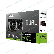 Видеокарта Asus DUAL-RTX 5070-O12G RTX 5070 12Gb 192bit GDDR7 2542/28000 HDMIx1 DPx3 HDCP Ret