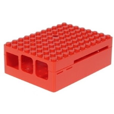 Корпус RA183 red для микрокомпьютера Raspberry Pi 3 ACD Red ABS Plastic Building Block case for Raspberry Pi 3