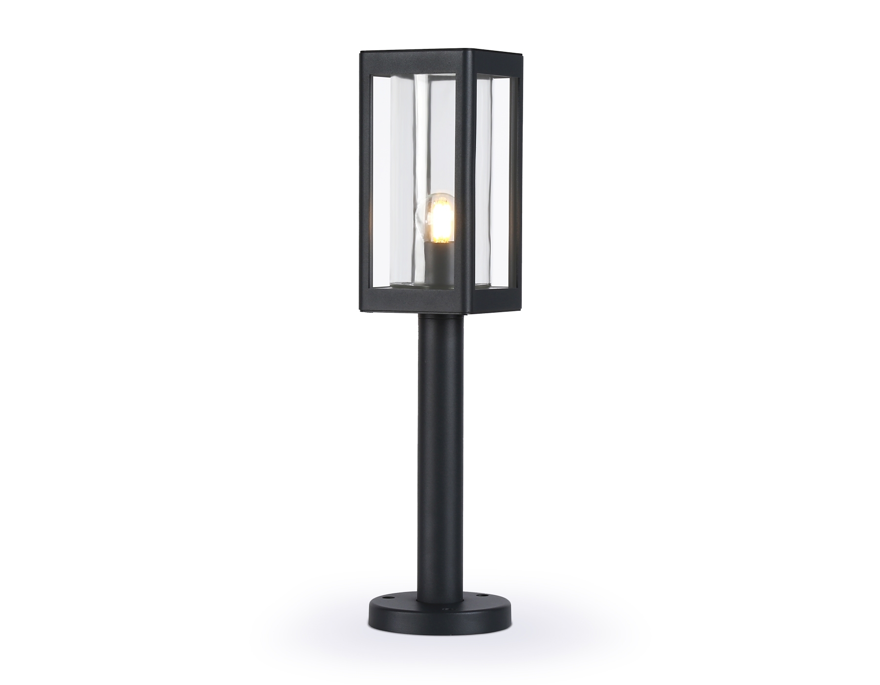 Светильник Ambrella light ST2417 BK/CL черный/прозрачный IP54 E27 max 40W 110*110*500
