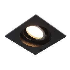 Встраиваемый поворотный точечный светильник Ambrella light TN102758 BK черный IP20 GU5.3 100*100*32