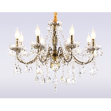 Светильник Ambrella light TR4950/8 SB/CL бронза/прозрачный E14/8 max 40W D620*585