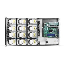 Корпус RM14500H01*13640 1U,12BAY HDD,W/REAR WINDOW+MINI SAS CABLE,SINGLE(CHENBRO,SR/SK),REV.