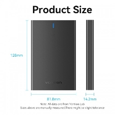 Внешний корпус Vention для HDD/SSD 2.5
