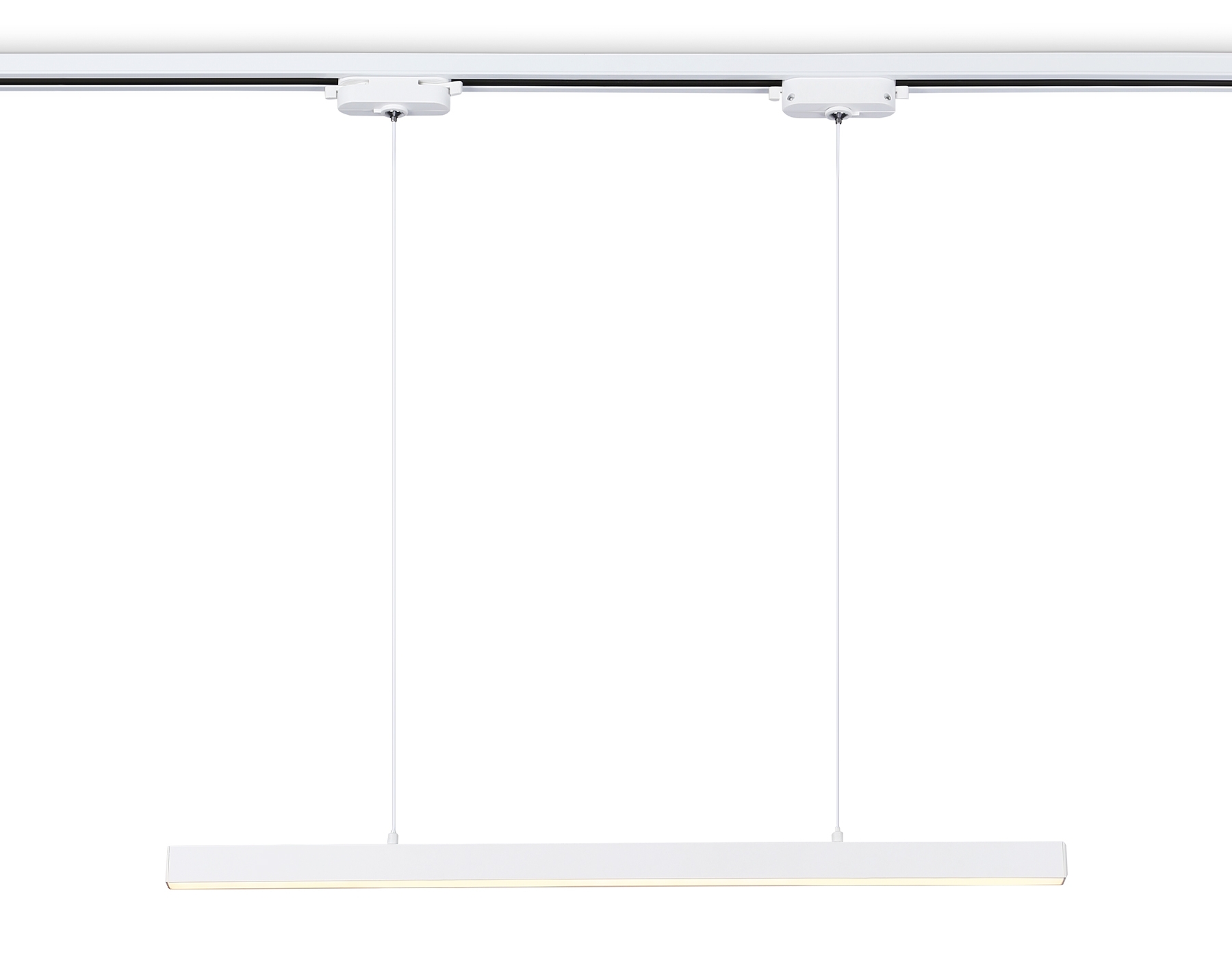 Трековый однофазный подвесной светодиодный светильник Ambrella light GL6782 WH белый LED 24W 3000K 600*22*1025