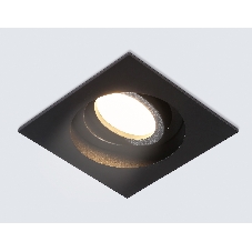 Встраиваемый поворотный точечный светильник Ambrella light TN102758 BK черный IP20 GU5.3 100*100*32