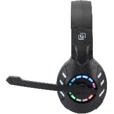 Гарнитура Oklick HS-L420G чёрный, беспроводная + проводная, Bluetooth, до 30 ч, подсветка
