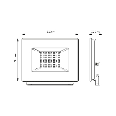 Прожектор светодиодный Elementary 50W 4475lm 4000К 200-240V IP65 черный LED