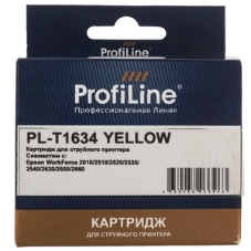 Картридж струйный ProfiLine PL-T1634 для принтеров Epson WorkForce 2010/2510/2520/2530/2540/2630/2650/2660 с чернилами Yellow