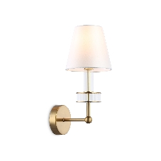 Настенный светильник Ambrella light LH71025 BS/WH латунь/белый E14 max 40W 210*150*355