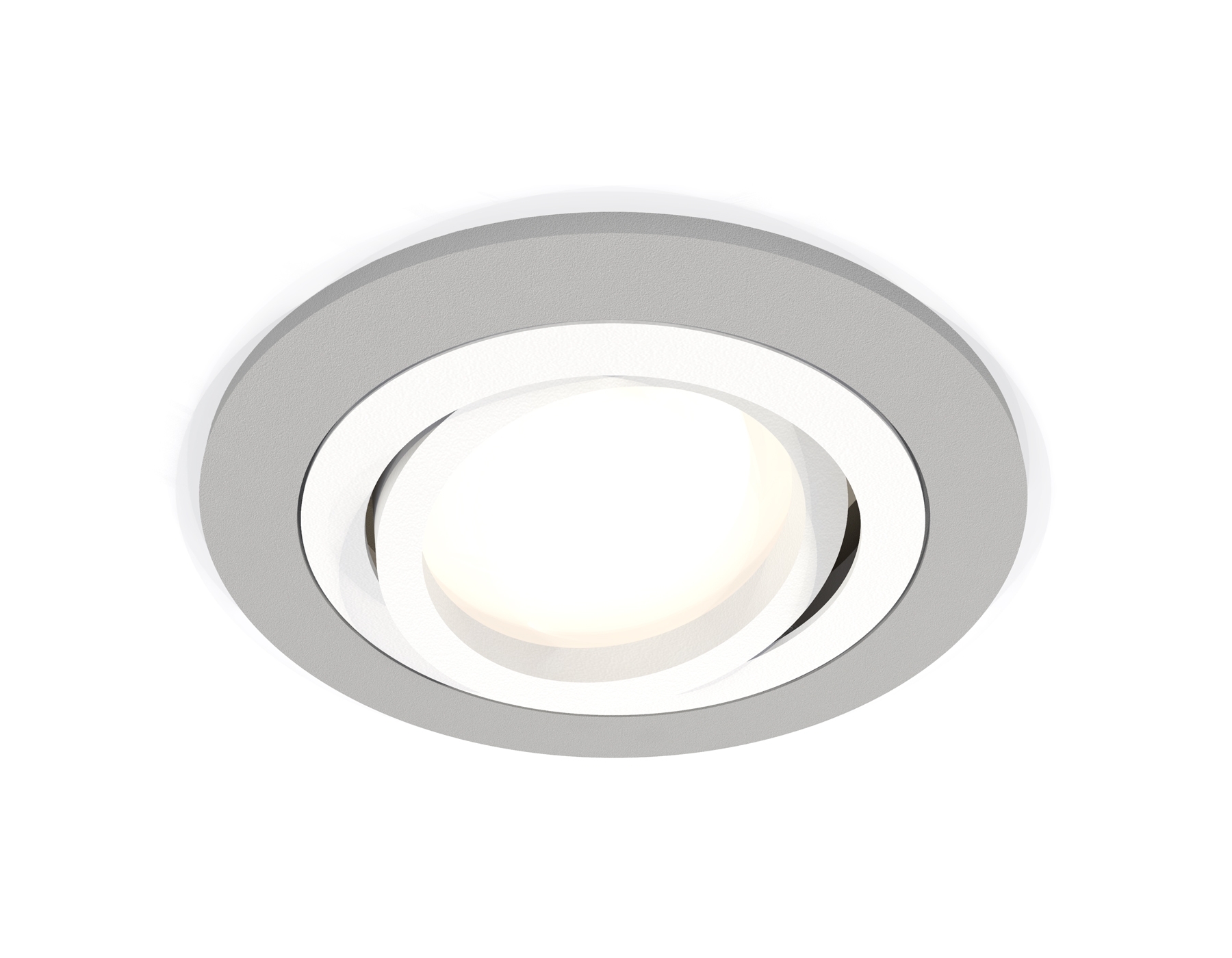 Комплект встраиваемого поворотного светильника Ambrella light XC7623080 SGR/SWH серый песок/белый песок MR16 GU5.3 (C7623, N7001)