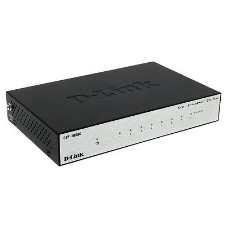 Коммутатор D-Link DES-1008D/(K2A/K3A)RU/J1A/J2A/L2A/L2B, 8×100 Мбит/с, неуправляемый