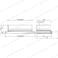 Вытяжка встраиваемая Elikor Интегра Glass 60Н-400-В2Д нержавеющая сталь/стекло белое, 60 см, 400 куб. м/ч, 55 дБ